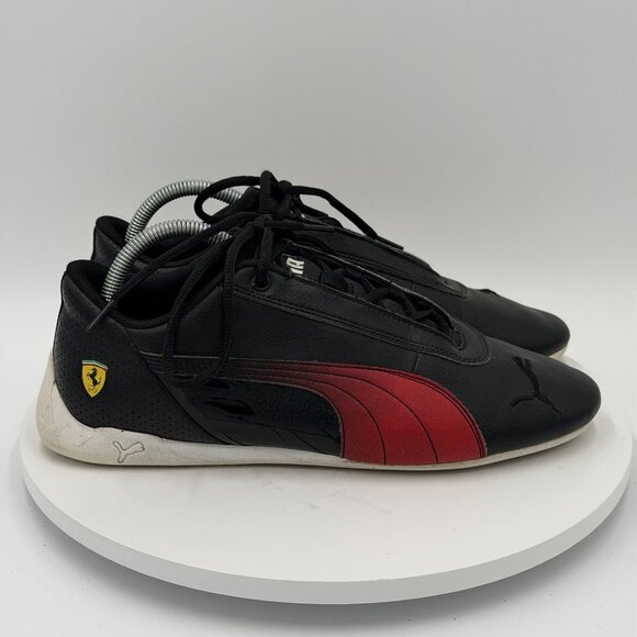 Puma Scuderia Ferrari Race R-Cat Motorsport Shoes Black Red Men’s Size 10 - Picture 2 of 8